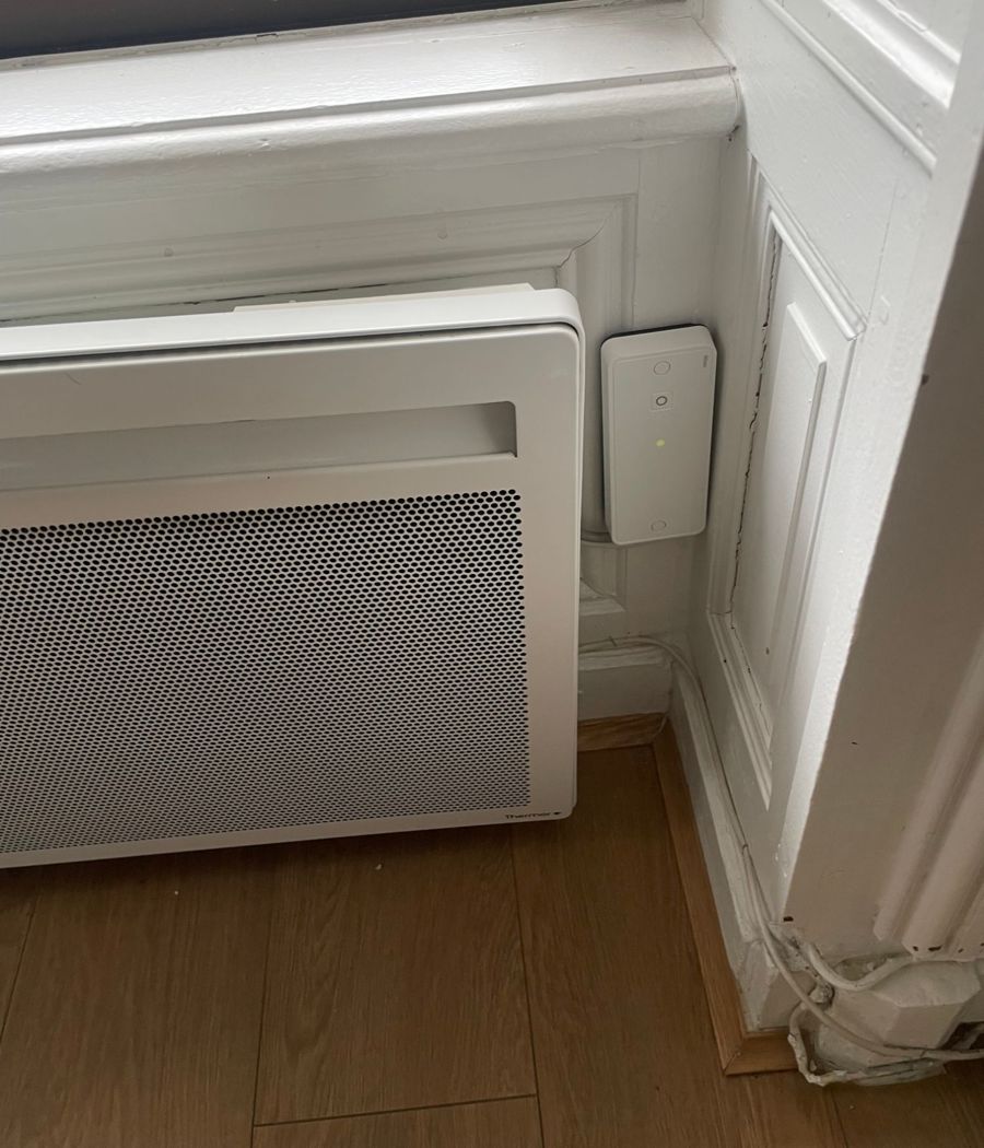 Radiateur piloté par un module Wiser